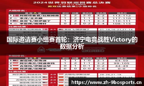 国际邀请赛小组赛首轮：济宁电竞战胜Victory的数据分析